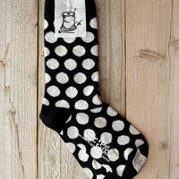 【Put on socks プットオンソックス】"pinball(ピンボール)" コットンブークレー&ラメドットソックス(6 COLOR)