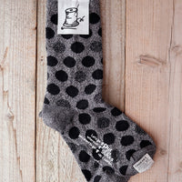 【Put on socks プットオンソックス】"pinball(ピンボール)" コットンブークレー&ラメドットソックス(6 COLOR)