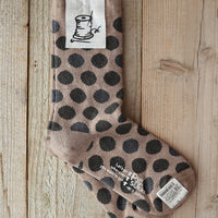 【Put on socks プットオンソックス】"pinball(ピンボール)" コットンブークレー&ラメドットソックス(6 COLOR)