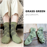 【Put on socks プットオンソックス】"mare 2nd"マール コットンリネンソックス(7 COLOR)