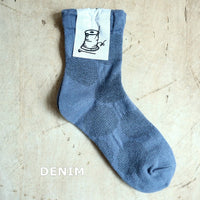 【Put on socks プットオンソックス】"mare 2nd"マール コットンリネンソックス(7 COLOR)