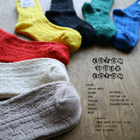 【Put on socks プットオンソックス】"coton doux coton" コトン・ドゥ・コトン 柔らかコットンソックス(7 COLOR)