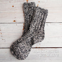 【Put on socks プットオンソックス】"Rustic(ラスティック)" コットンスラブソックス(5 COLOR)
