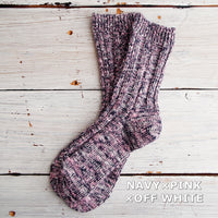 【Put on socks プットオンソックス】"Rustic(ラスティック)" コットンスラブソックス(5 COLOR)