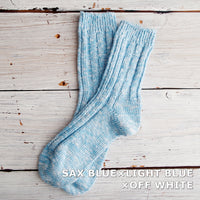 【Put on socks プットオンソックス】"Rustic(ラスティック)" コットンスラブソックス(5 COLOR)