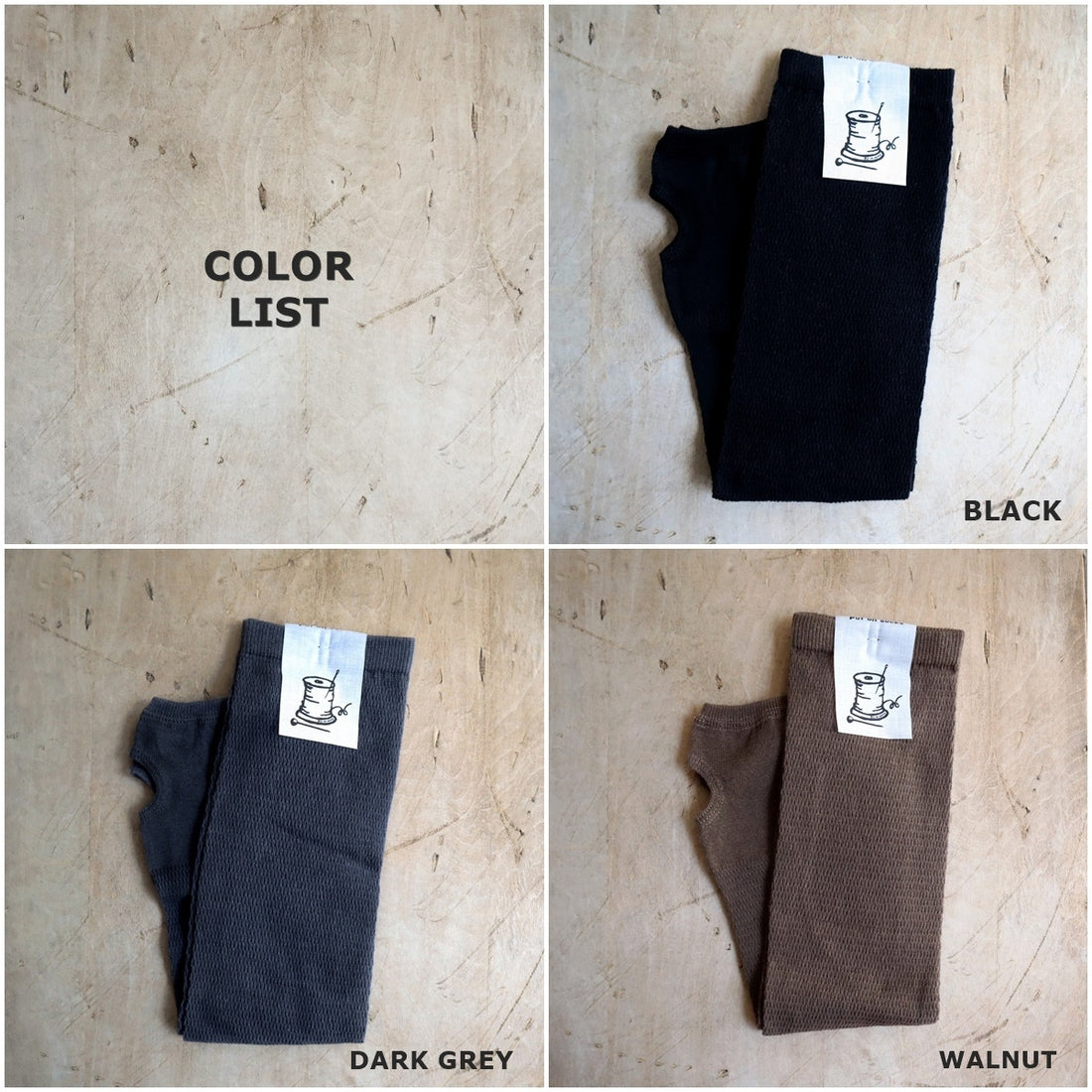 【Put on socks プットオンソックス】"Shade Linen+Cotton" シェード リネンコットンアームカバー(7 COLOR)