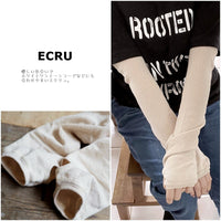 【Put on socks プットオンソックス】"Shade Linen+Cotton" シェード リネンコットンアームカバー(7 COLOR)