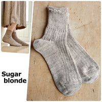 【Put on socks プットオンソックス】"Sun-Kissed" サンキスト リネンリブショートソックス(9 COLOR)