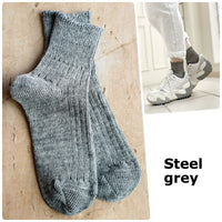 【Put on socks プットオンソックス】"Sun-Kissed" サンキスト リネンリブショートソックス(9 COLOR)
