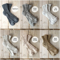 【Put on socks プットオンソックス】"Sea glass(シーグラス)" リネンソックス(12 COLOR)