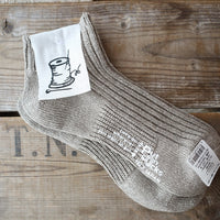【Put on socks プットオンソックス】"Smoothie(スムージー)" シルクリネン アンクルソックス(7 COLOR)