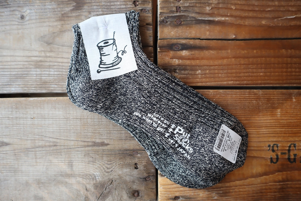 【Put on socks プットオンソックス】"Smoothie(スムージー)" シルクリネン アンクルソックス(7 COLOR)
