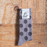 【Put on socks プットオンソックス】"Hopscotch(ホップスコッチ)" メリノウール ドットソックス(6 COLOR)