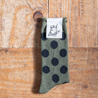 【Put on socks プットオンソックス】"Hopscotch(ホップスコッチ)" メリノウール ドットソックス(6 COLOR)