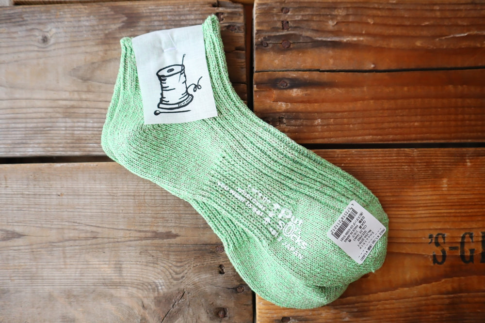 【Put on socks プットオンソックス】"Smoothie(スムージー)" シルクリネン アンクルソックス(7 COLOR)