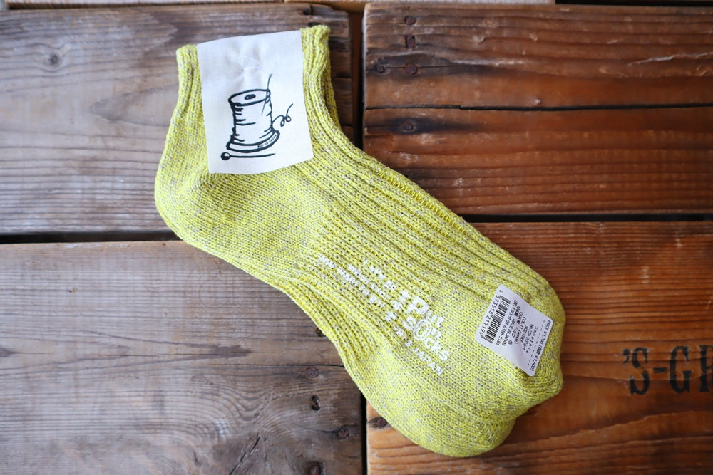 【Put on socks プットオンソックス】"Smoothie(スムージー)" シルクリネン アンクルソックス(7 COLOR)