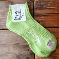 【Put on socks プットオンソックス】"Smoothie(スムージー)" シルクリネン アンクルソックス(7 COLOR)