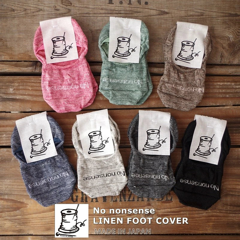 "No nonsense"ノーノンセンス リネンフットカバー(7 COLOR) - Put on socks
