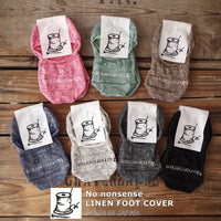 "No nonsense"ノーノンセンス リネンフットカバー(7 COLOR) - Put on socks