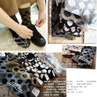 【Put on socks プットオンソックス】"pinball(ピンボール)" コットンブークレー&ラメドットソックス(6 COLOR)