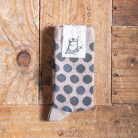 【Put on socks プットオンソックス】"pinball(ピンボール)" コットンブークレー&ラメドットソックス(6 COLOR)