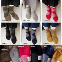 "Savon"サボン コットンリネン BIGドット ソックス(6 COLOR) - Put on socks