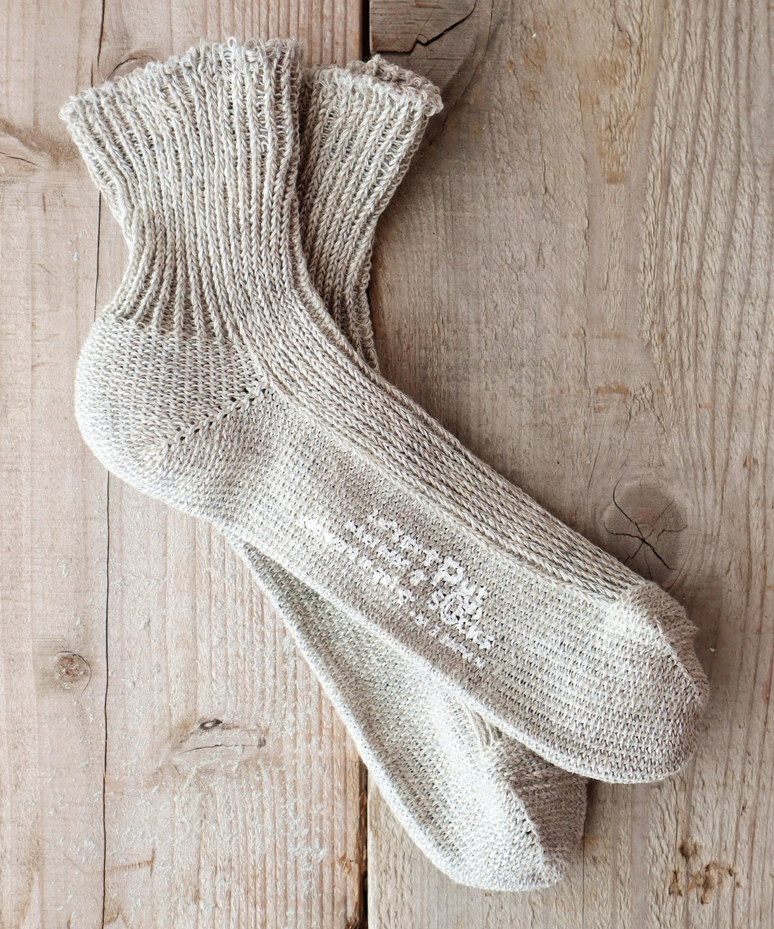 【Put on socks プットオンソックス】"Sea glass(シーグラス)" リネンソックス(12 COLOR)