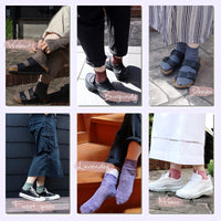 【Put on socks プットオンソックス】"Sea glass(シーグラス)" リネンソックス(12 COLOR)