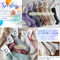 【Put on socks プットオンソックス】"Sea glass(シーグラス)" リネンソックス(12 COLOR)
