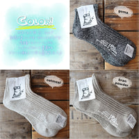 【Put on socks プットオンソックス】"Smoothie(スムージー)" シルクリネン アンクルソックス(7 COLOR)
