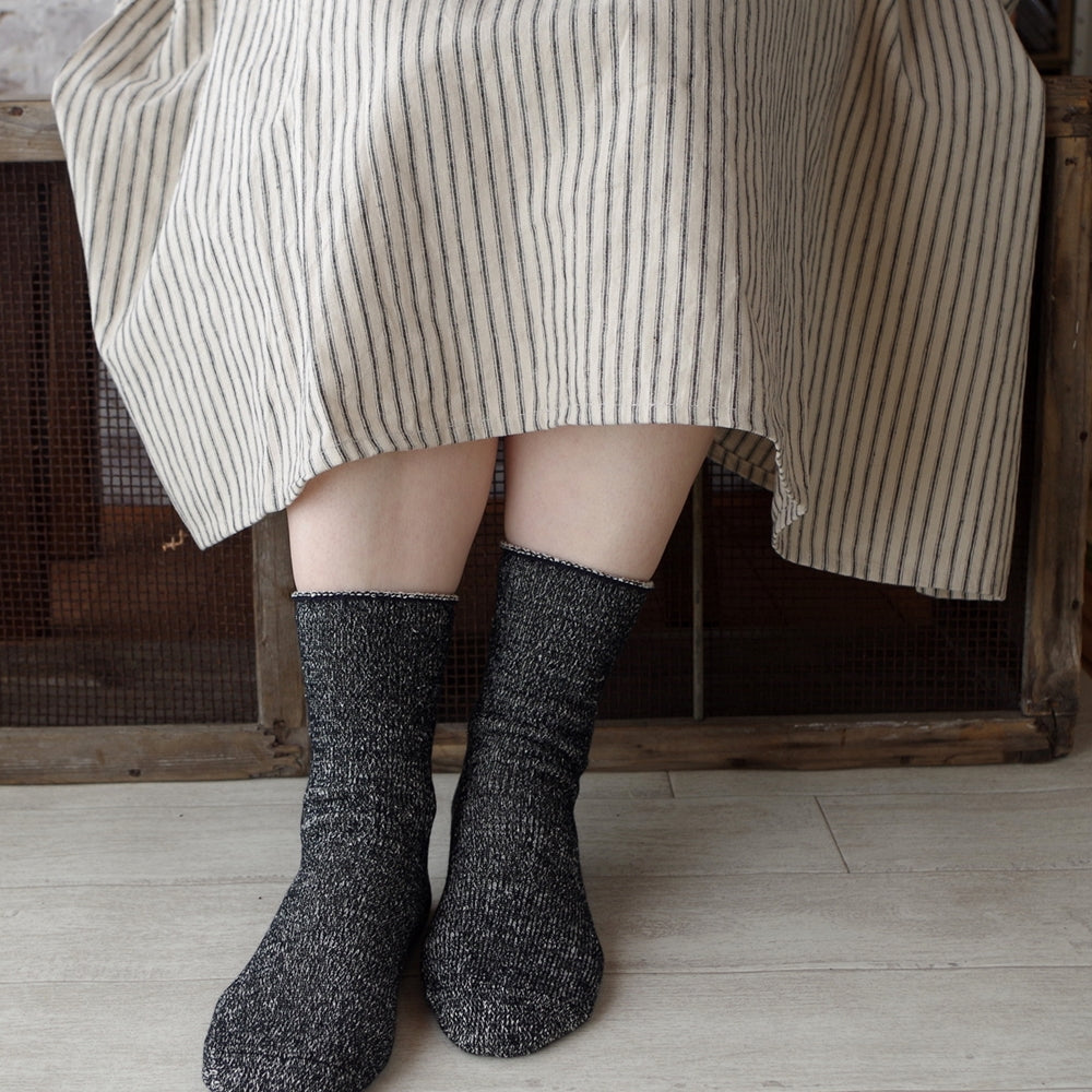 【Put on socks プットオンソックス】"Airy(エアリー)" シルクコットンソックス (6 COLOR)