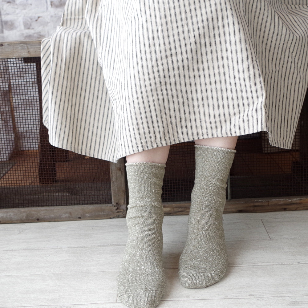 【Put on socks プットオンソックス】"Airy(エアリー)"　 シルクコットンソックス (6 COLOR)