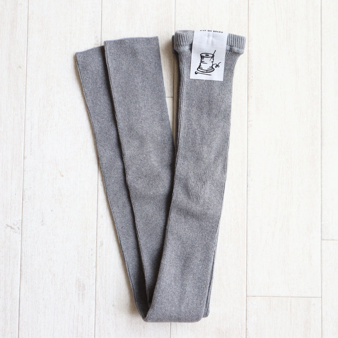 【Put on socks プットオンソックス】"Rain(レイン)" コットンリネン リブレギンス(3 COLOR)