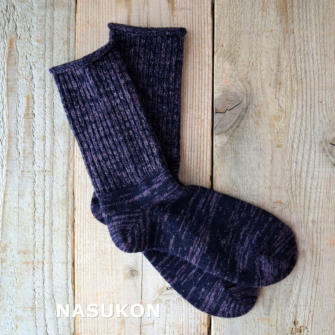 【Put on socks プットオンソックス】"BOSTON(ボストン)" ラムウール メランジ ソックス(5 COLOR)