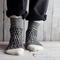 Braid Milan wool socks