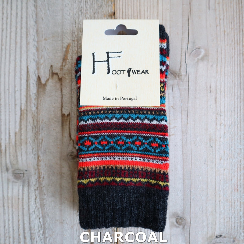 【H FOOTWEAR エイチフットウェア】 "FAIR ISLE(フェアアイル)"　ウールソックス(8色)