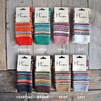 【H FOOTWEAR エイチフットウェア】 "FAIR ISLE(フェアアイル)"　ウールソックス(8色)