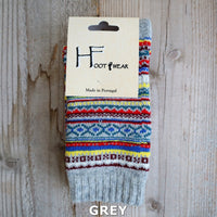 【H FOOTWEAR エイチフットウェア】 "FAIR ISLE(フェアアイル)"　ウールソックス(8色)