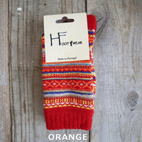 【H FOOTWEAR エイチフットウェア】 "FAIR ISLE(フェアアイル)"　ウールソックス(8色)