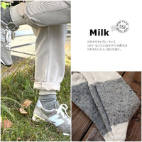 【Put on socks プットオンソックス】"Flutter(フラッター)" 配色 ウール ネップ ソックス(8 COLOR)