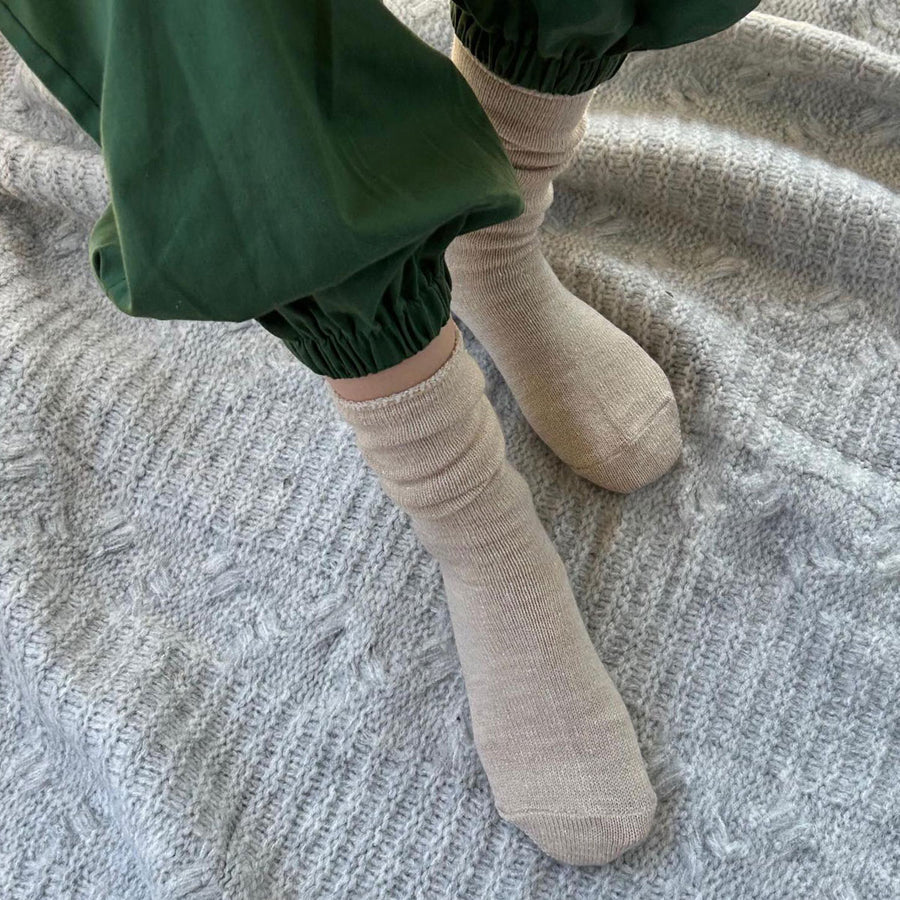 【Put on socks プットオンソックス】"Airy winter(エアリーウィンター)" シルクウールソックス(7 COLOR)