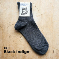 【Put on socks プットオンソックス】"Sun-Kissed" サンキスト リネンリブショートソックス(9 COLOR)