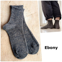 【Put on socks プットオンソックス】"Sun-Kissed" サンキスト リネンリブショートソックス(9 COLOR)