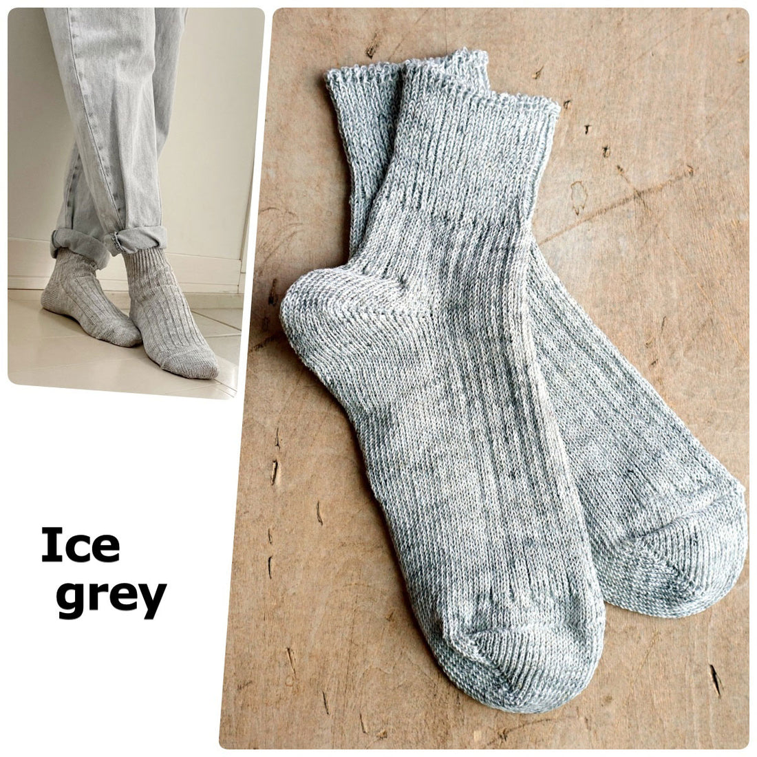【Put on socks プットオンソックス】"Sun-Kissed" サンキスト リネンリブショートソックス(9 COLOR)