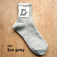 【Put on socks プットオンソックス】"Sun-Kissed" サンキスト リネンリブショートソックス(9 COLOR)